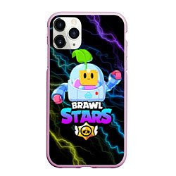 Чехол iPhone 11 Pro матовый BRAWL STARS SPROUT, цвет: 3D-розовый