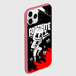 Чехол iPhone 11 Pro матовый FORTNITE x MARSHMELLO, цвет: 3D-малиновый — фото 2