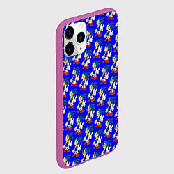 Чехол iPhone 11 Pro матовый SONIC, цвет: 3D-фиолетовый — фото 2