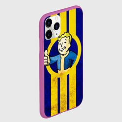 Чехол iPhone 11 Pro матовый FALLOUT 4, цвет: 3D-фиолетовый — фото 2