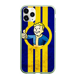 Чехол iPhone 11 Pro матовый FALLOUT 4, цвет: 3D-салатовый