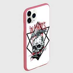 Чехол iPhone 11 Pro матовый In Flames, цвет: 3D-малиновый — фото 2