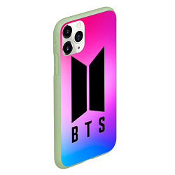 Чехол iPhone 11 Pro матовый BTS, цвет: 3D-салатовый — фото 2