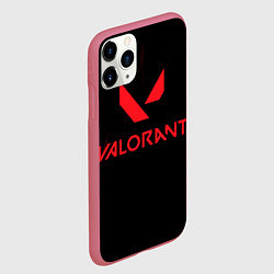 Чехол iPhone 11 Pro матовый VALORANT, цвет: 3D-малиновый — фото 2