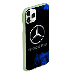 Чехол iPhone 11 Pro матовый Mercedes, цвет: 3D-салатовый — фото 2