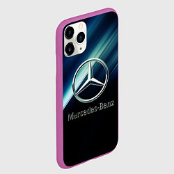 Чехол iPhone 11 Pro матовый Mercedes, цвет: 3D-фиолетовый — фото 2