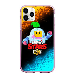 Чехол iPhone 11 Pro матовый BRAWL STARS SPROUT, цвет: 3D-розовый