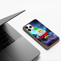 Чехол iPhone 11 Pro матовый BRAWL STARS SPROUT, цвет: 3D-коричневый — фото 2