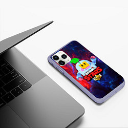 Чехол iPhone 11 Pro матовый BRAWL STARS SPROUT, цвет: 3D-светло-сиреневый — фото 2