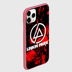 Чехол iPhone 11 Pro матовый Linkin Park, цвет: 3D-малиновый — фото 2