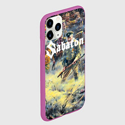Чехол iPhone 11 Pro матовый Sabaton, цвет: 3D-фиолетовый — фото 2