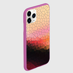 Чехол iPhone 11 Pro матовый Пикси кожа, цвет: 3D-фиолетовый — фото 2