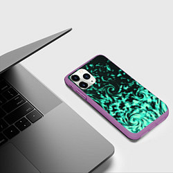 Чехол iPhone 11 Pro матовый VORTEXES, цвет: 3D-фиолетовый — фото 2