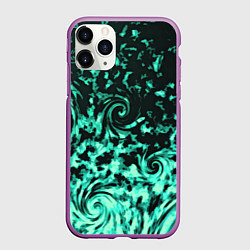 Чехол iPhone 11 Pro матовый VORTEXES, цвет: 3D-фиолетовый