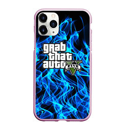 Чехол iPhone 11 Pro матовый GTA5, цвет: 3D-розовый