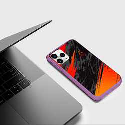 Чехол iPhone 11 Pro матовый Assassins Creed, цвет: 3D-фиолетовый — фото 2