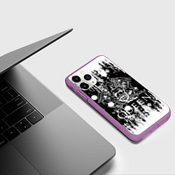 Чехол iPhone 11 Pro матовый QUEEN, цвет: 3D-фиолетовый — фото 2