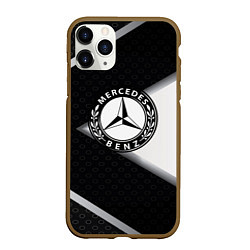 Чехол iPhone 11 Pro матовый Mercedes-Benz, цвет: 3D-коричневый