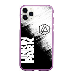 Чехол iPhone 11 Pro матовый LINKIN PARK 3, цвет: 3D-фиолетовый