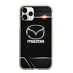 Чехол iPhone 11 Pro матовый MAZDA, цвет: 3D-салатовый