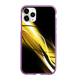 Чехол iPhone 11 Pro матовый GEOMETRY STRIPES, цвет: 3D-фиолетовый