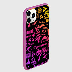 Чехол iPhone 11 Pro матовый FORTNITE PARTY EVENT, цвет: 3D-фиолетовый — фото 2