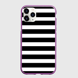 Чехол iPhone 11 Pro матовый Моряк, цвет: 3D-фиолетовый