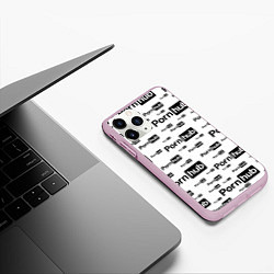 Чехол iPhone 11 Pro матовый PornHub, цвет: 3D-розовый — фото 2