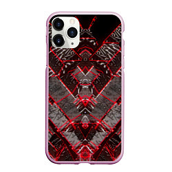 Чехол iPhone 11 Pro матовый Текстура, цвет: 3D-розовый