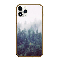 Чехол iPhone 11 Pro матовый Сибирский лес, цвет: 3D-коричневый