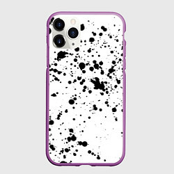 Чехол iPhone 11 Pro матовый Далматинец, цвет: 3D-фиолетовый