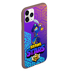 Чехол iPhone 11 Pro матовый MORTIS BRAWL STARS, цвет: 3D-коричневый — фото 2