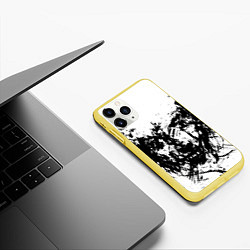 Чехол iPhone 11 Pro матовый Зверь, цвет: 3D-желтый — фото 2
