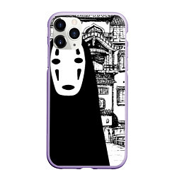 Чехол iPhone 11 Pro матовый No-Face Spirited Away Ghibli, цвет: 3D-светло-сиреневый