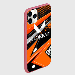 Чехол iPhone 11 Pro матовый Valorant, цвет: 3D-малиновый — фото 2