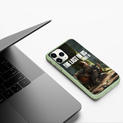 Чехол iPhone 11 Pro матовый The Last of Us part 2, цвет: 3D-салатовый — фото 2