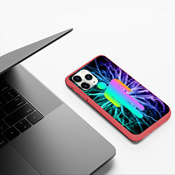 Чехол iPhone 11 Pro матовый BILLIE EILISH, цвет: 3D-красный — фото 2