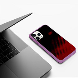 Чехол iPhone 11 Pro матовый JAWA, цвет: 3D-фиолетовый — фото 2