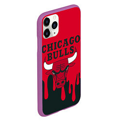 Чехол iPhone 11 Pro матовый Chicago Bulls, цвет: 3D-фиолетовый — фото 2