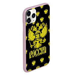 Чехол iPhone 11 Pro матовый Россия, цвет: 3D-розовый — фото 2