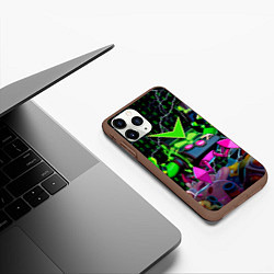 Чехол iPhone 11 Pro матовый Brawl Stars Virus 8-Bit, цвет: 3D-коричневый — фото 2