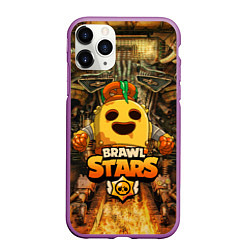 Чехол iPhone 11 Pro матовый Brawl Stars Robot Spike