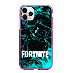 Чехол iPhone 11 Pro матовый Fortnite Marshmello