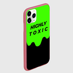 Чехол iPhone 11 Pro матовый HIGHLY toxic 0 2, цвет: 3D-малиновый — фото 2