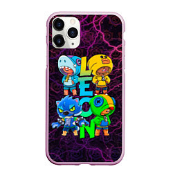 Чехол iPhone 11 Pro матовый Brawl Stars Leon Quattro, цвет: 3D-розовый