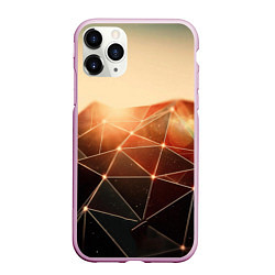 Чехол iPhone 11 Pro матовый ABSTRACT DIGITAL, цвет: 3D-розовый