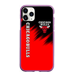 Чехол iPhone 11 Pro матовый CHICAGO BULLS