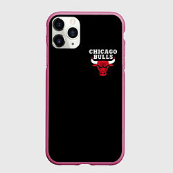 Чехол iPhone 11 Pro матовый CHICAGO BULLS