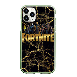 Чехол iPhone 11 Pro матовый Fortnite Chapter 2, цвет: 3D-салатовый