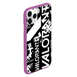Чехол iPhone 11 Pro матовый Valorant, цвет: 3D-фиолетовый — фото 2